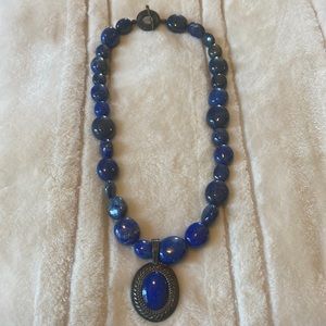 Carolyn Pollack Relios sterling silver lapis necklace